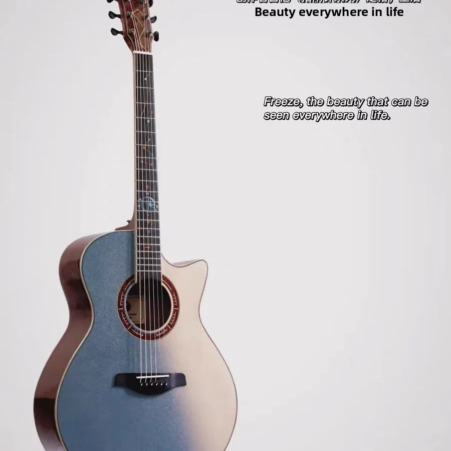 Guitarra Acústica Cass Guitar Angel Starry Dr de 36 y 4 Puadas, Guitarra de una Sola Pieza para Hombres y Mujere...