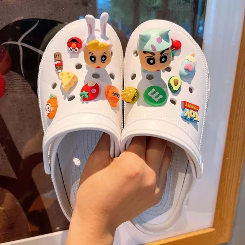 1 مجموعة مينيسو الكرتون ثلاثية الأبعاد أنيمي شخصية الأحذية السحر الراتنج اكسسوارات DIY الصنادل قباقيب تزيين بنين بنات عيد الميلاد مهرجان الهدايا #2