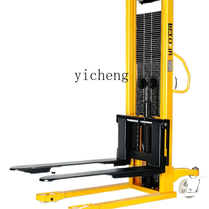 ZK Stacker Hydraulic Forklift Lift 1 Ton 2 Tons Manual Hydraulic Truck Stacker Trailer