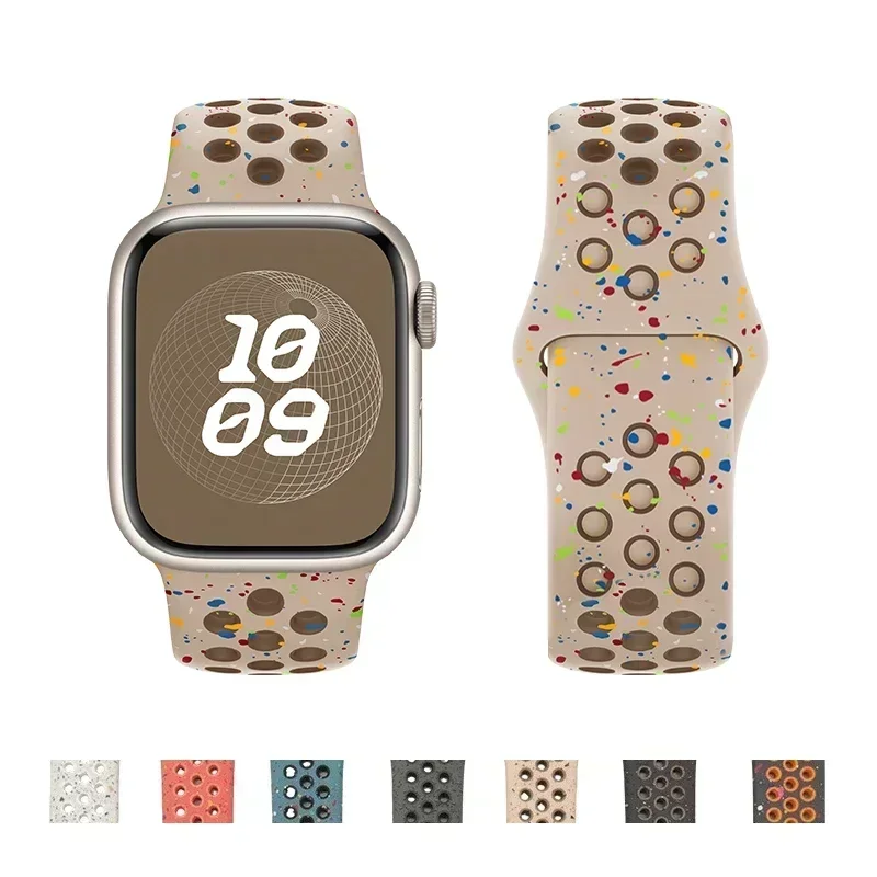 Cinturino orologio in silicone originale per Apple Ultra 2 49MM cinturino sportivo in gomma per Iwatch serie 9 8 7 6 SE 4 3 2 45MM 44MM 42MM 41MM