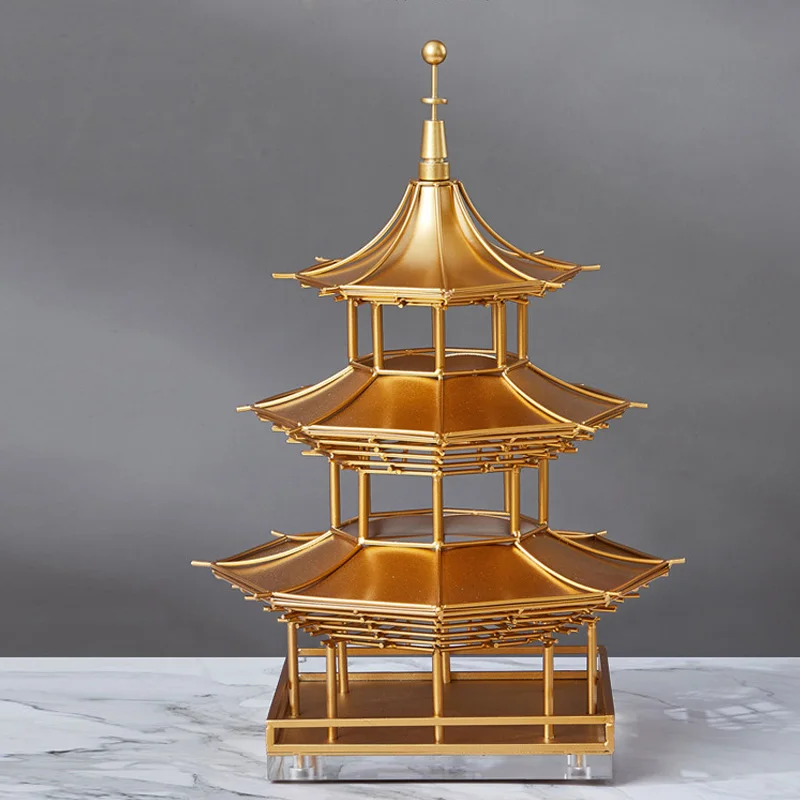 

Chinese Style Zen Ornaments Building Tower, Octagonal Tower, Home Decoration, Living Room, Bedroom, Office, Garden