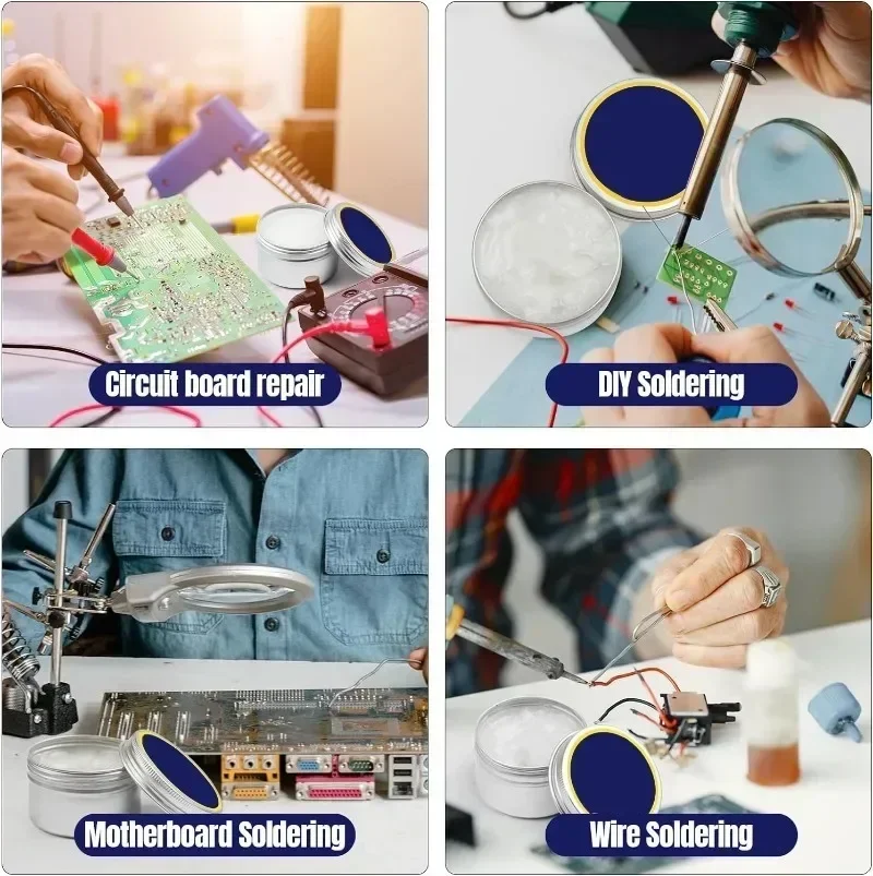 Pâte à souder 35-300g, Flux de colophane, Flux de soudure pour l'électronique, aucun Flux propre pour le soudage de circuits électroniques
