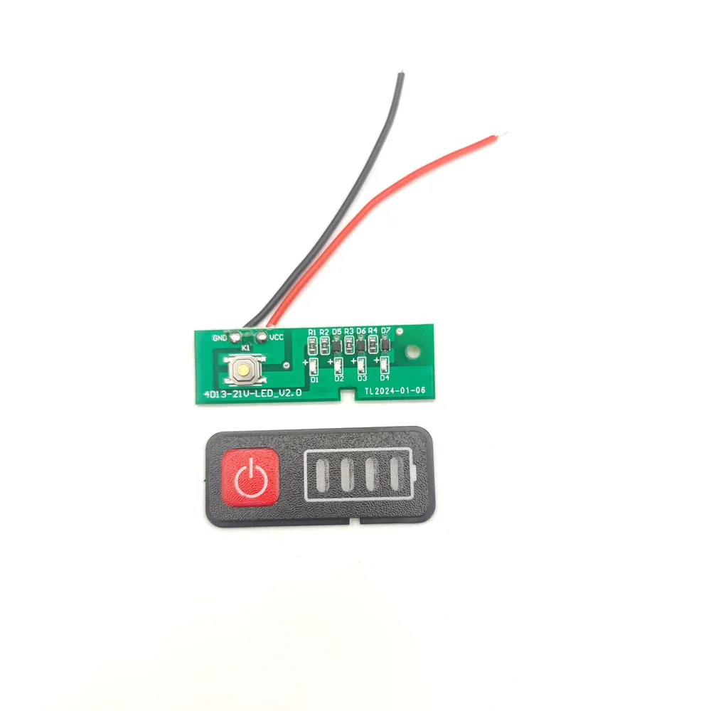 For Makita Lithium Battery Display 5S 18V 21V Electric Drill Screwdriver Battery Capacity Indicator LED Display 18650 Batteries