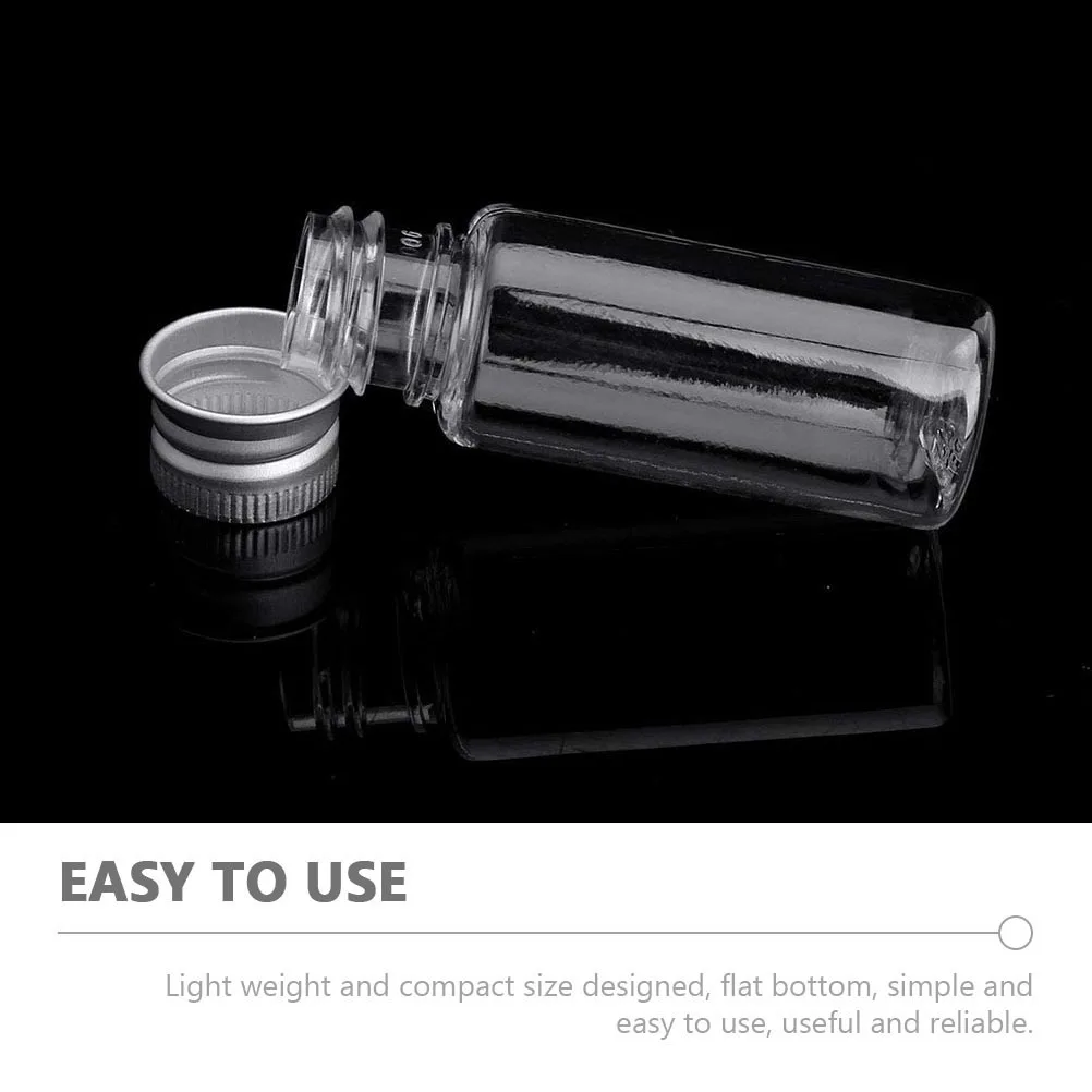 

36 pcs Plastic Storage Tubes Clear Small Test Tubes With Caps For Candy Beads Bath Salt Storage Flat Bottom Leak-Proof Durable