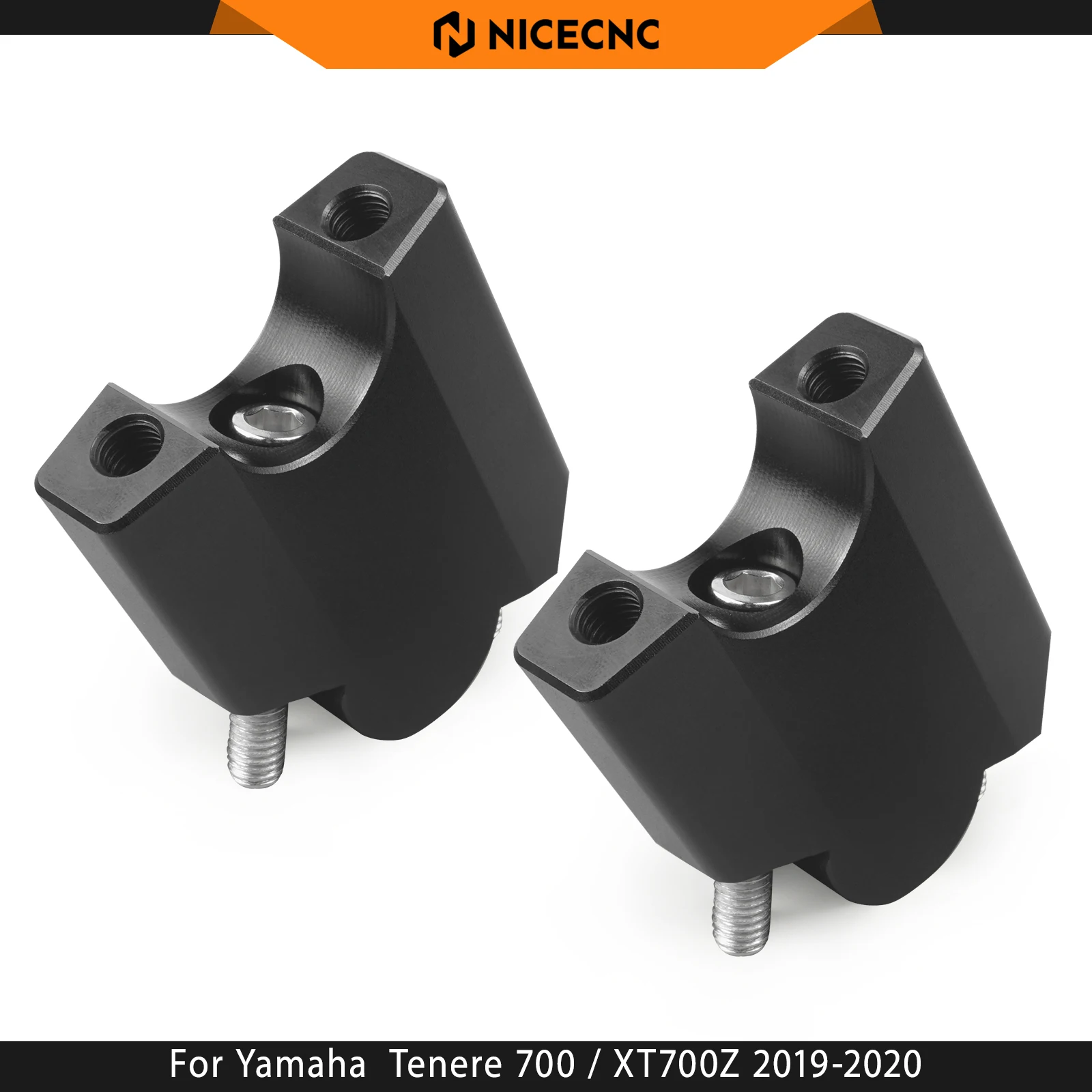 For Yamaha Tenere 700 / XT700Z 2019-2020 NICECNC HandleBar Riser Handle Bar Mount Clamp Adapter Tenere 700 Accessories