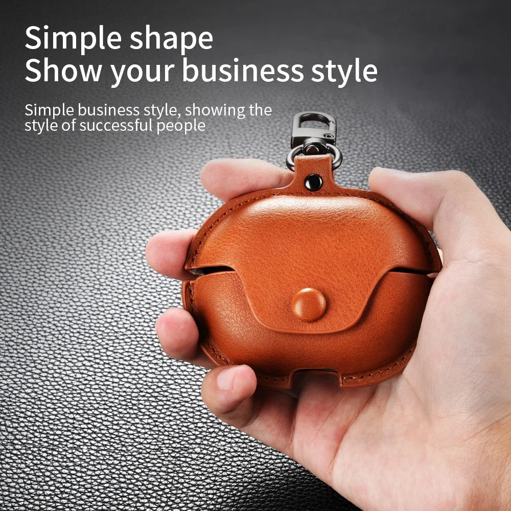 For Huawei FreeClip 2 Case Luxury Simple PU Leather Bluetooth Earphone Cover for Huawei Freeclip 2 Storage Bag Accessories Box