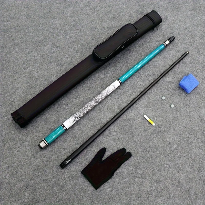 

Advanced Black Tech Pool Cue - 11.5mm Tip, Lizard Pattern Non-Slip Handle, Premium 2-Piece Billiard Stick for Pro & Home Use