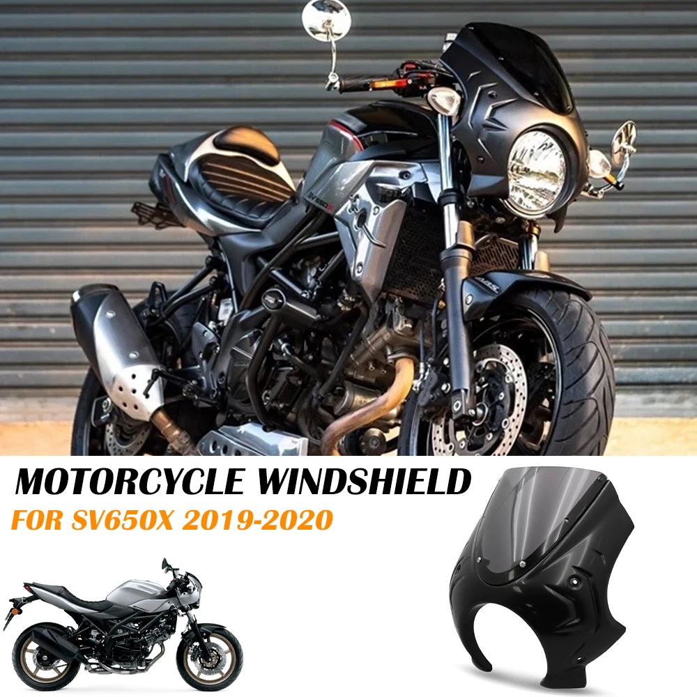 

For SV 650X 2020 SV650X 2019 SV 650 X Decorative cover windshield headlight protection cover front fairing Headlight cover