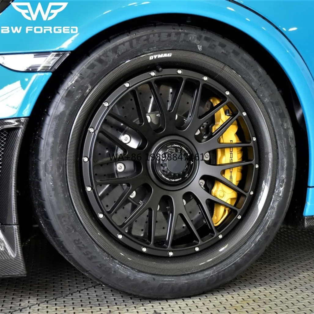 

Forged Alloy Carbon Fiber Wheel 2-piece 5x120 5x127 5x130 Black Rims 19 for Porsche 911 GT3 5x112 Custom Wheel Rims18 Luxury