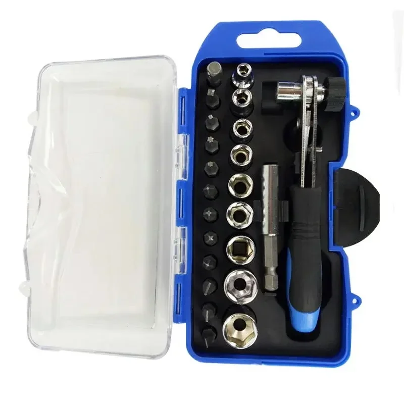 

23Pcs/Set Socket Screwdriver Set, Ratchet Wrench,Quick Wrench, Screwdriver Set