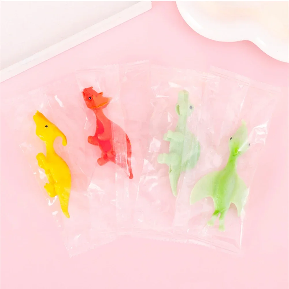 5-20Pcs Colorful Finger Catapult Dinosaur Games Kids Birthday Baby Shower Party Favor Giveaway Christmas Carnival Party Gift