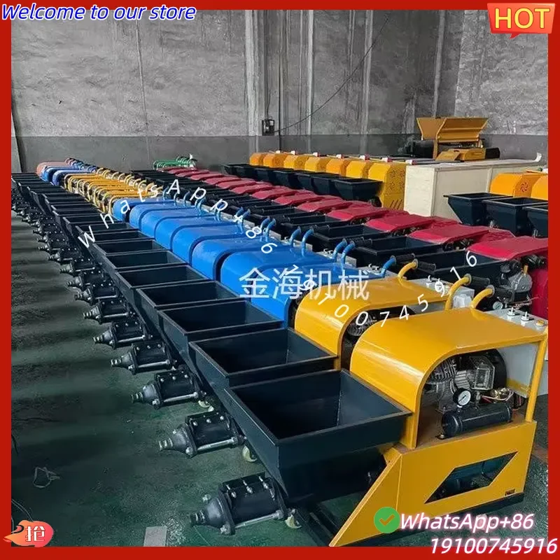 2026Hot Cement Mortar Spraying/ Pumping /grouting Machine Hydraulic Double Piston Mortar Plastering Pump