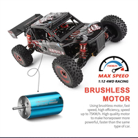 WLtoys 1/12 124016 124017 75KM/H RC Car Brushless Vehicle 4WD Electric High Speed Drift 2.4G Remote Control Toys