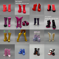 Little Kids Fancy 25CM Winter Doll Accessories Shoes Boots High Heels For Dolls Girl Birthday Gift