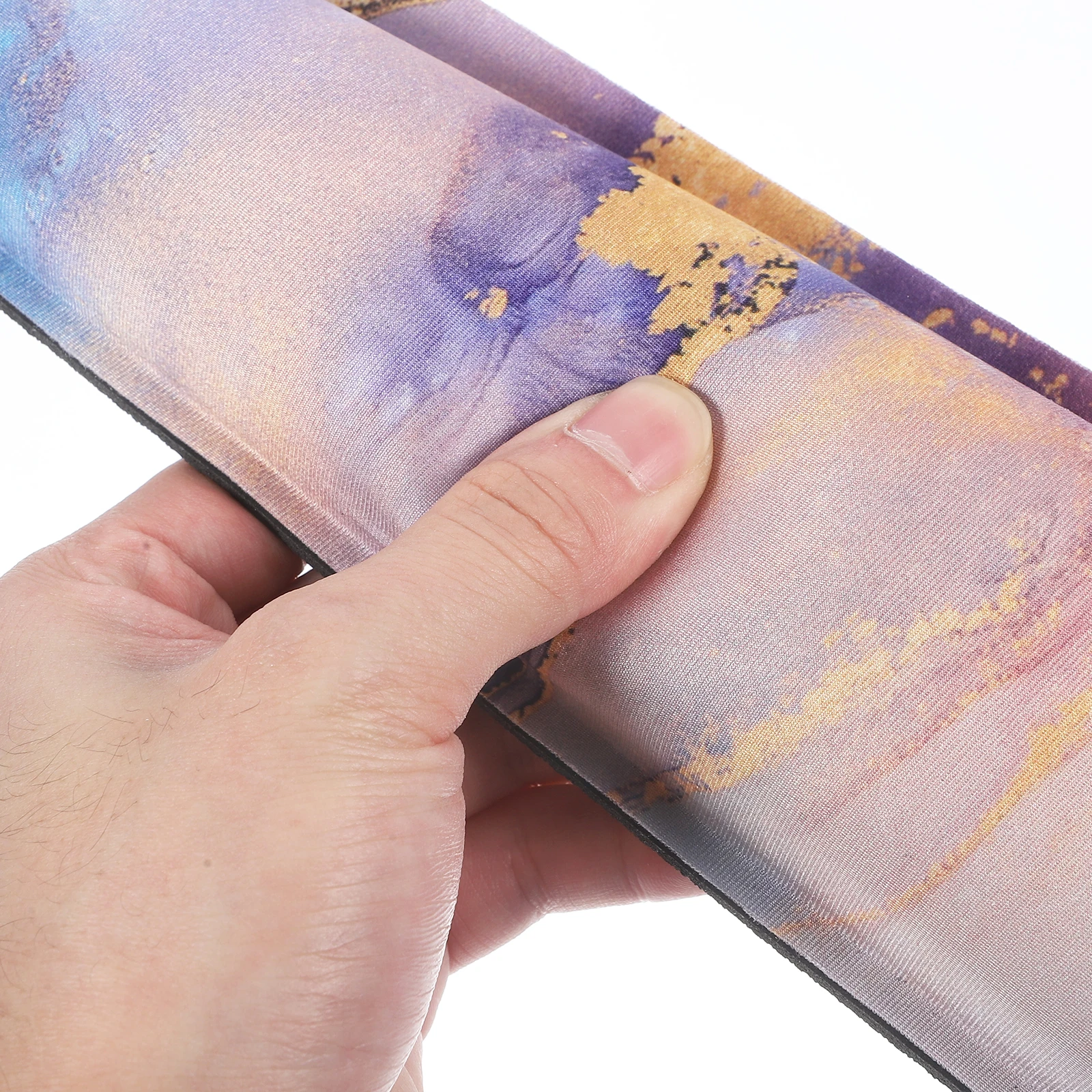 

1Set Memory Foam Wrist Rest Mouse Pad Anti-Slip Bottom Ergonomic Round Cushion Comfortable Support Mouse Pad for Laptop Computer