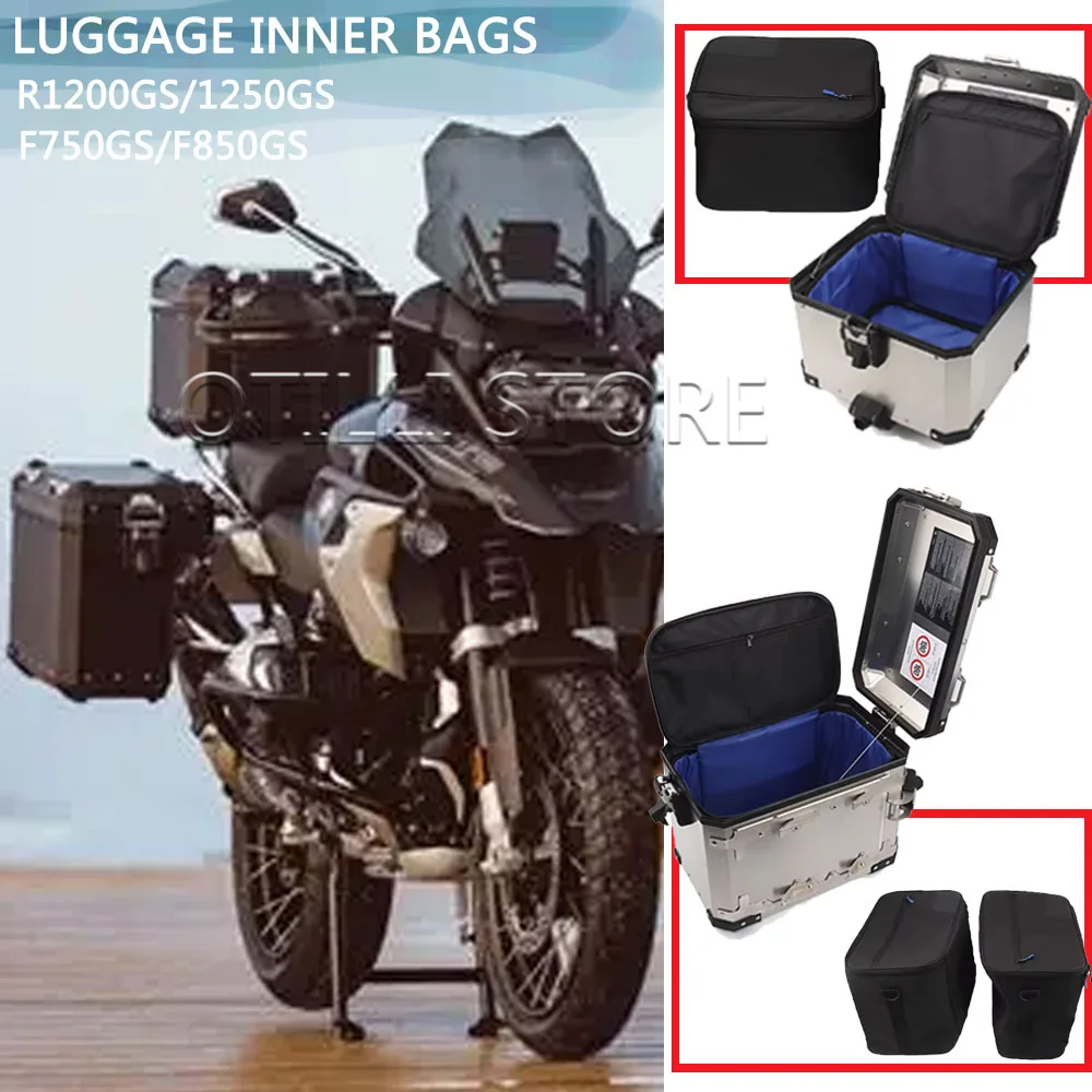 

New Motorcycle luggage bag Black Inner Bags Blue Top Side Case Bag For BMW R1250GS R1200GS ADV F800GS F850GS F750GS