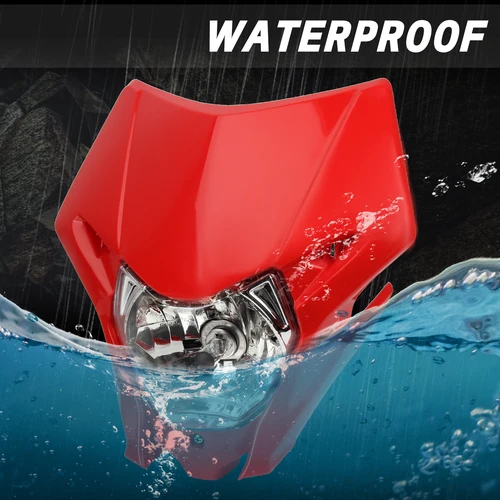 Imagen 2 del producto Faro de máscara para motocicleta de Motocross, placa de faro halógeno para Honda CRF150L 150R 150F 230L 250L 250X 250M 300 450L 450X 450RL