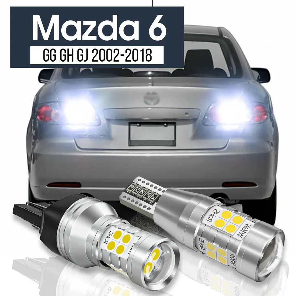 

2x LED Backup Light Reverse Lamp Canbus Accessories For Mazda 6 GG GH GJ 2002-2018 2007 2008 2009 2010 2011 2012 2013 2014 2015