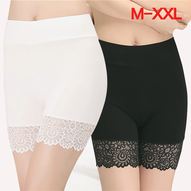 Summer Thin Safety Short Pants Large Size Seamless Women Skirt Underpants Female High Waist Shapers Safety Pant Underwear M-XXL