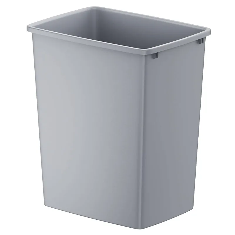 35QT Kitchen Trash Can, Sturdy and Lightweight Slim Trash Can, Trash Cans, Easy to Clean, 1 Pack, Gray