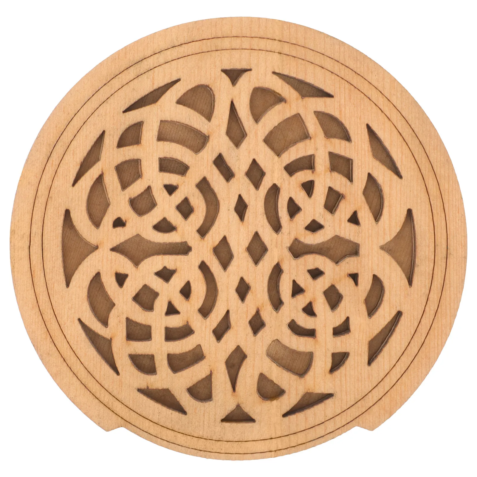 Acoustic Guitar Sound Hole Cover Wooden Sound Dampener Feedback Buffer Decorative Pattern Compact Easy Install Guitar