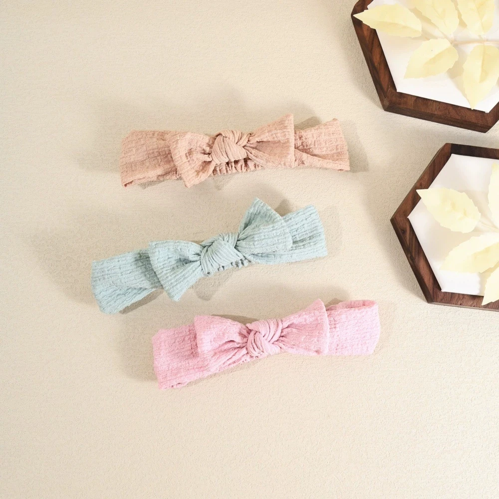 

Baby Elastic Hair Bands for Girl hairbows Headband Kids Cotton Headwear Knot Soft Toddler Rabbit Ear Turban Hair Accessories