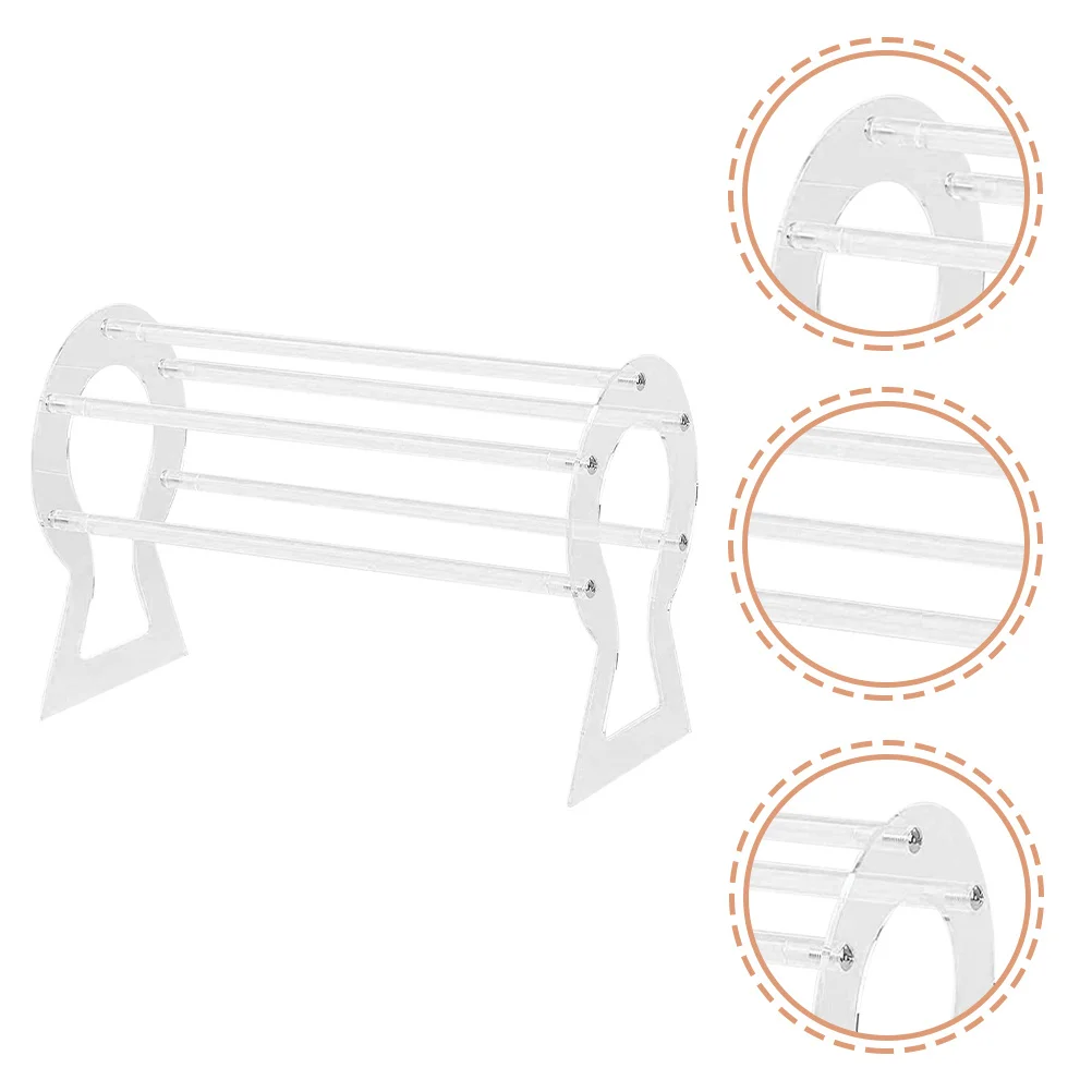 

Органайзер для заколок и ободков из акрила, прозрачная подставка для демонстрации украшений и аксессуаров для волос, торговое оборудование для магазинов