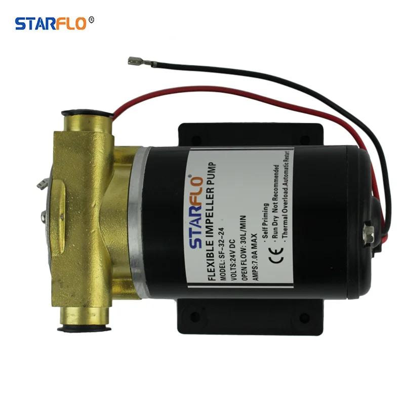 

STARFLO 24V Micro Solar Water Pump Machine DC Self Priming Impeller Centrifugal Yacht Pump for Marine Use OEM Intermittent