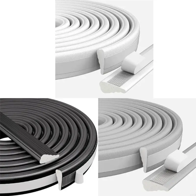 Multipurpose Auto Adhesive Soundproofed Strips for Furniture Sliding Window and Door Blocking Unwanted Noises Efficiently M4YD