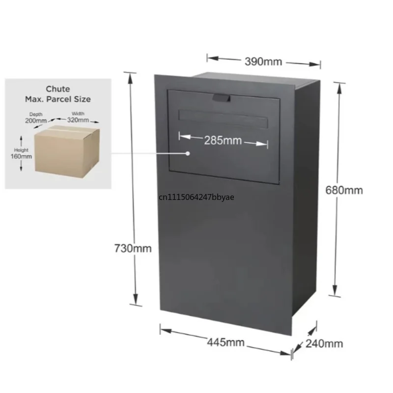 For Anti-Theft Express Parcel Box Home Office Document Mail Self Pickup Cabinet For Entrance Use