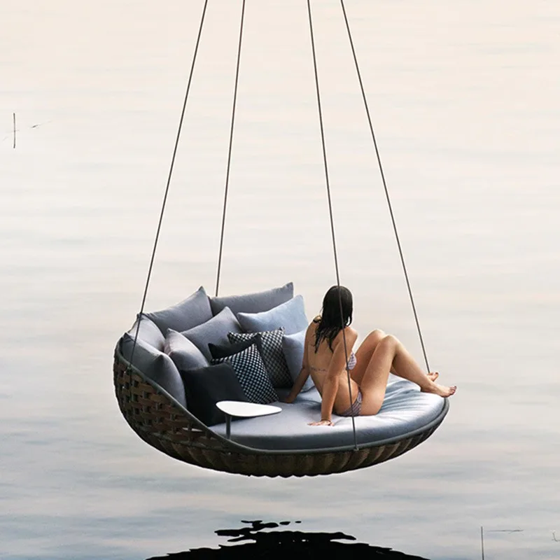 Cradle chair outdoor leisure balcony courtyard rattan chair swing