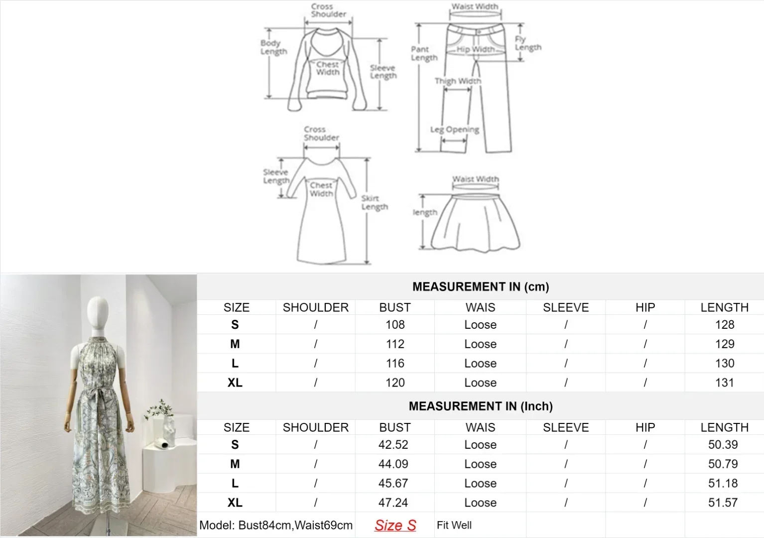 2024 New High Quality Silk Palace Style Floral Printing Turtleneck Lace-up Sleeveless Diamonds Women Midi Dress for Holiday