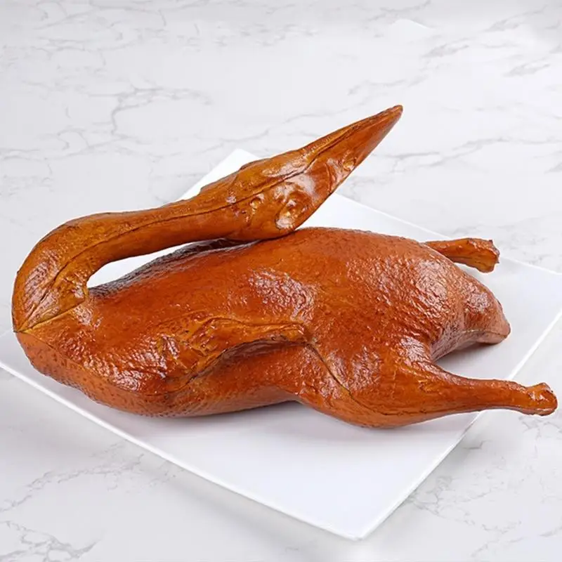 

G6KF Artificial Roast Chicken Realistic Roast Duck Model Artificial Sliced Boiled Chicken For Photography Restaurant Display