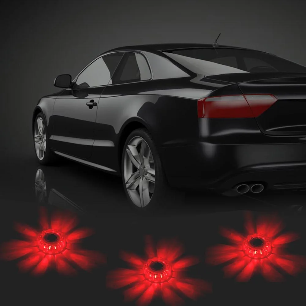 Warning Lamp Safety Barricade Light Emergency Strobe Flashing Lights Super Bright Round Warning Beacon LED Emergency car Lights