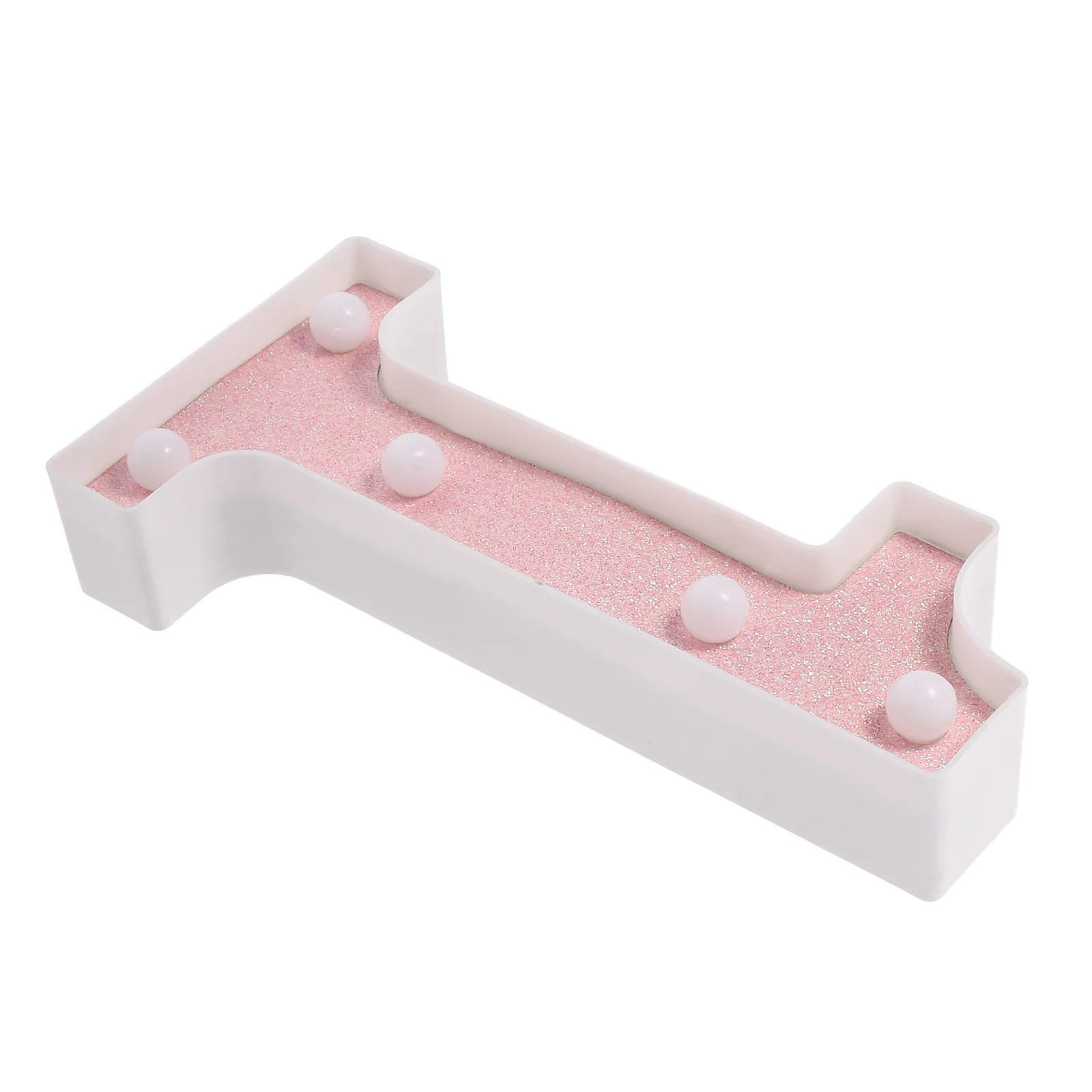 LED Decor Letter Lights, Digital, Um Sinal para Primeiro Aniversário, Rosa, Ouro, Acima, Acima, Número