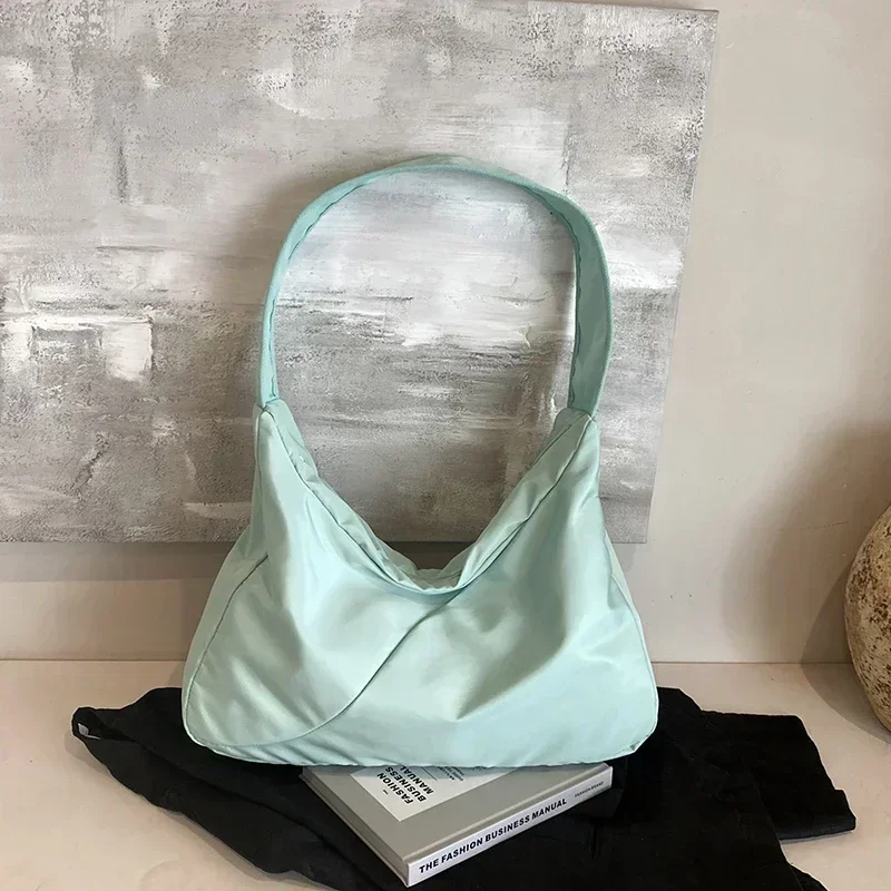 الصلبة لون جديد أكسفورد النسيج سستة حقيبة كتف 2024 حار بيع موضة حقيبة يد بسيطة لينة سعة كبيرة تنوعا حمل حقيبة #2