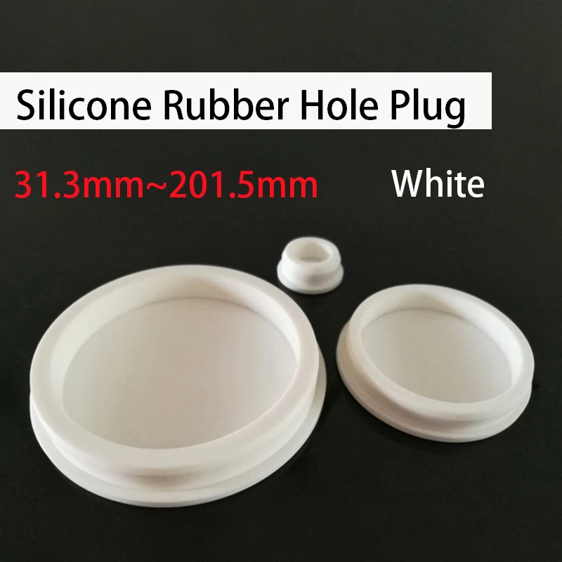 1-5PC Size A=31.3mm~201.5mm White Round Seal Hole Plugs T-Type Stoppe Hole Caps Pipe Tube Inserts Stopper Dustproof Bungs