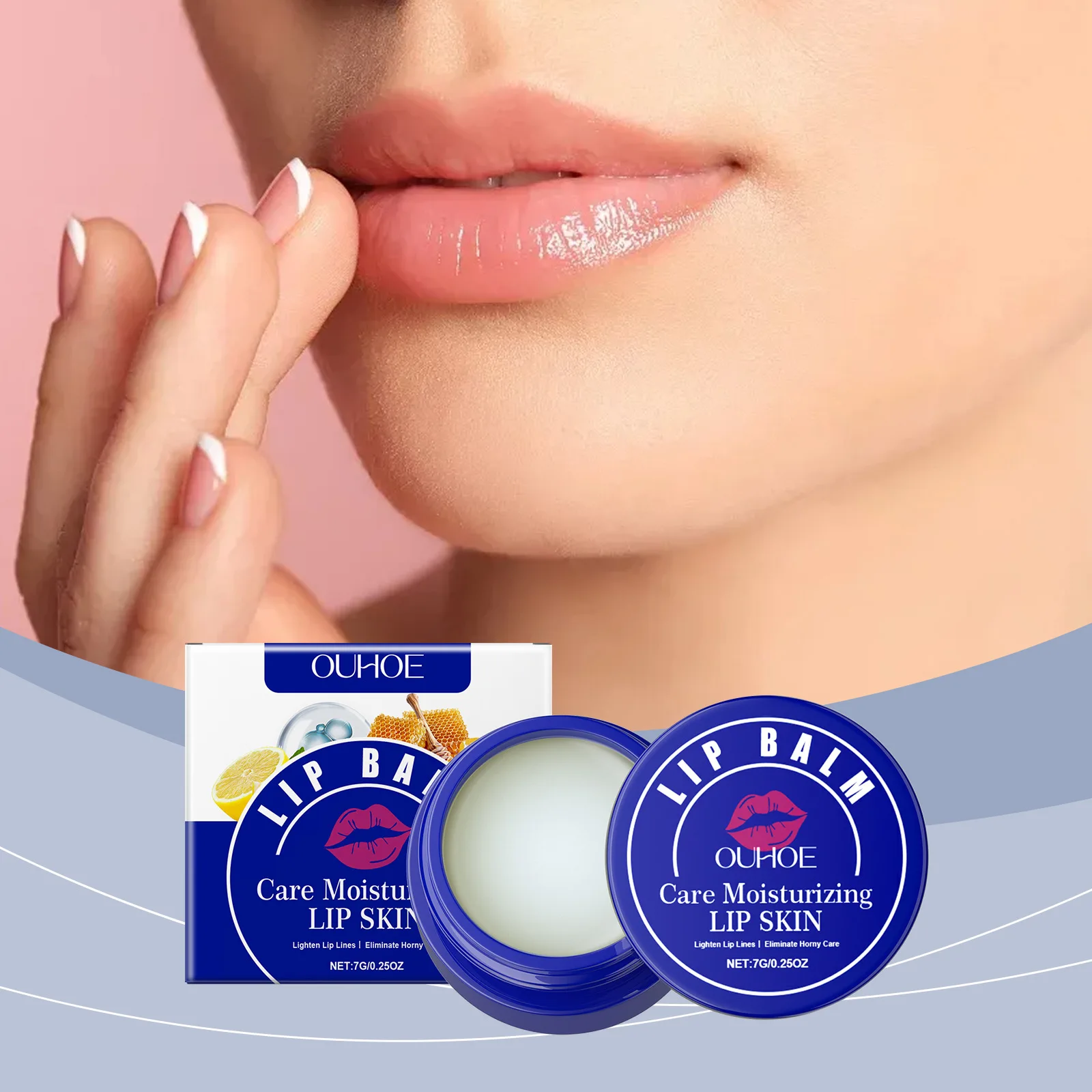 

OUHOE Lip Balm Brightening Lip Skin Moisturizing Lips Long-lasting Moisturizing Effective Protection Against Light Lip Balm