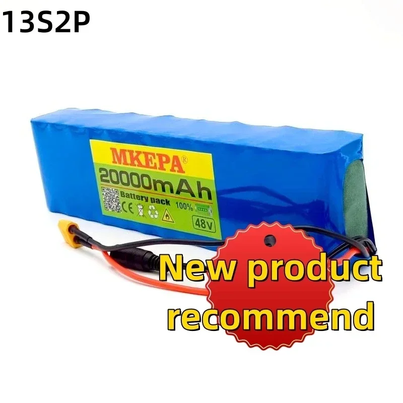 48V 13S2P 18650 high-power battery pack, 20Ah high-capacity lithium battery, suitable for electric bicycles/motorcycles,