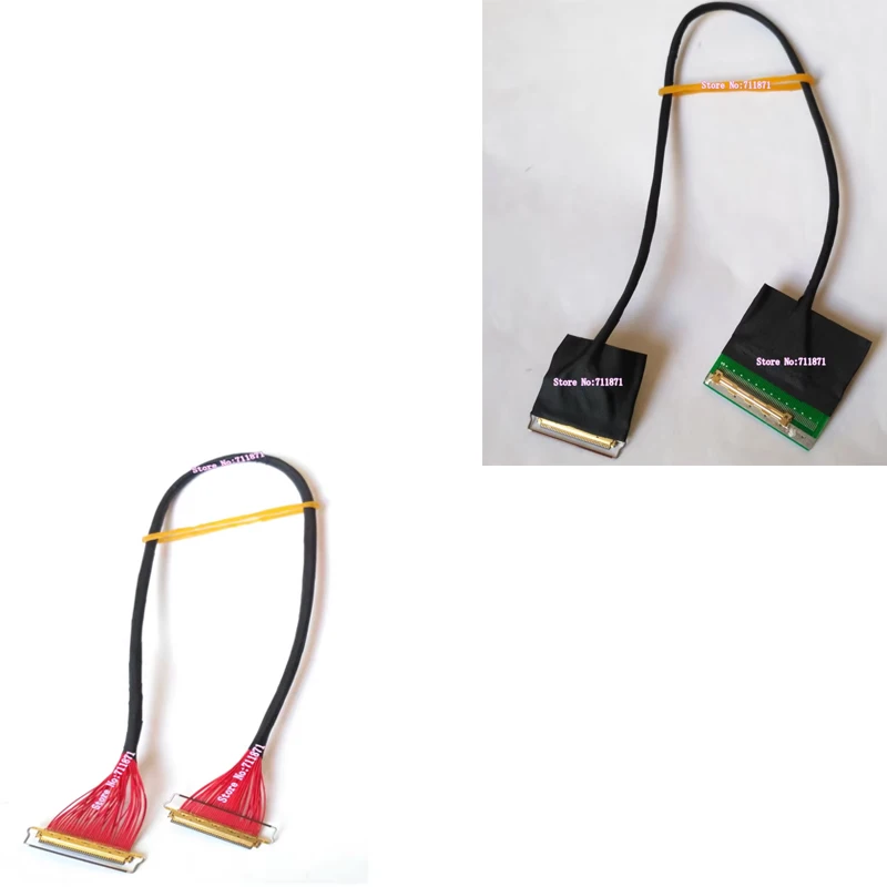 40Pin 20453 040T 20455 040E LVDS eDP Extension cord Cable 4K 4 Lanes 40P 40 Pin Male to Male 20453-040T eDP LVDS Lcd Screen Line