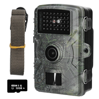 16MP 1080P Day Night Photo Video Taking Trail Camera Huntings Animal Observation House Monitoring Camera with 32G Memory Cards