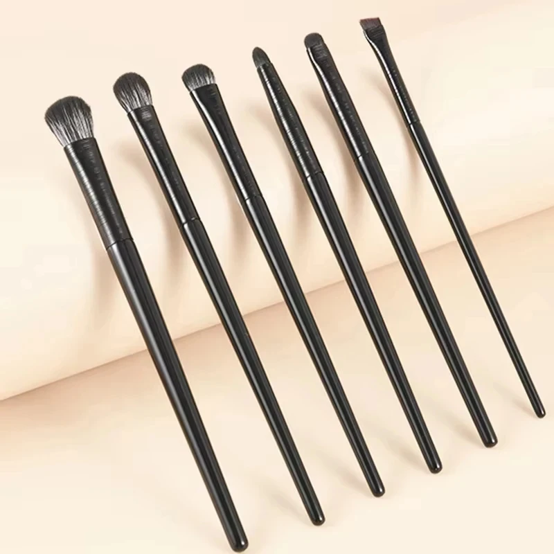 6Pcs Eye Makeup Brushes Set Professional Soft Eyeshadow Eyeliner Eyebrow Brush for Women Beginners Contouring Cosmetic Tools