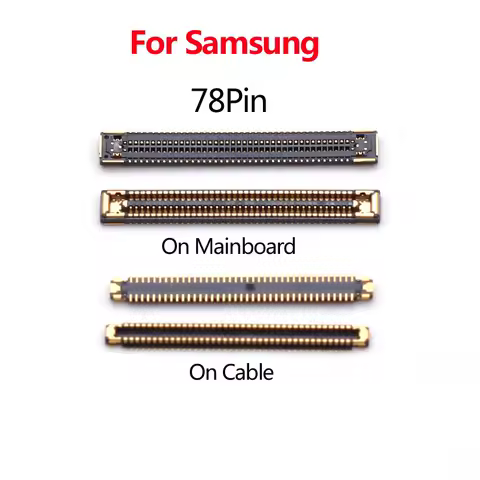 10-50pcs for Samsung A12/A02 A22 4G/A32/A42/A52/A72/A82/A13/A23/A33/A53/A73/S23 FE LCD Display Screen USB Charging FPC Connector