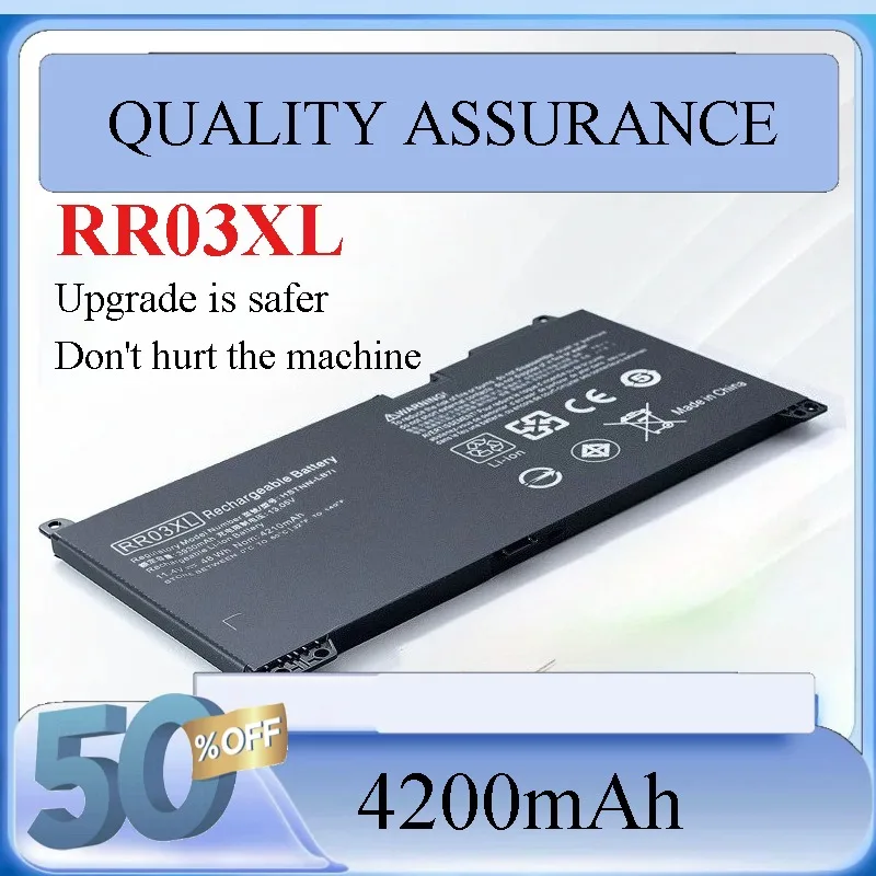 

RR03XL Battery For HP ProBook 430 440 450 455 470 G4 G5 Series HSTNN-PB6W HSTNN-UB7C HSTNN-LB71 851477-832 11.4V 48WH