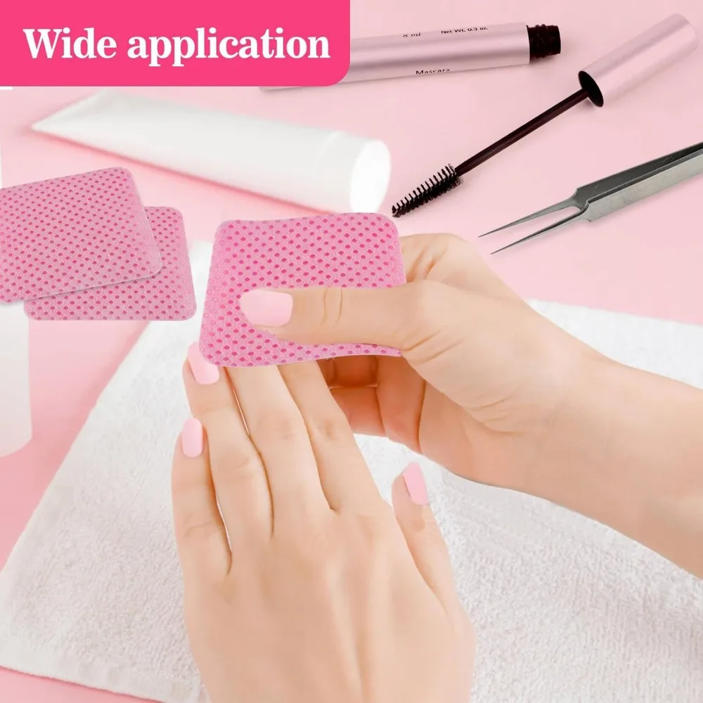 20-300Pc Lint-Free Gel Nail Wipes Aluminum-Free Cleansing Tissues Nails Polish Removers Pads Nail Art Beauty Nails Cleaning Care image 4