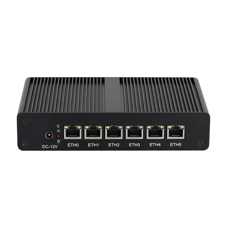 Mini PC sin ventilador Pentium 4405U 6x Gigabit Ethernet Compatible con WiFi 3G 4G LTE SIM Router OS Pfsense Firewall electrodoméstico