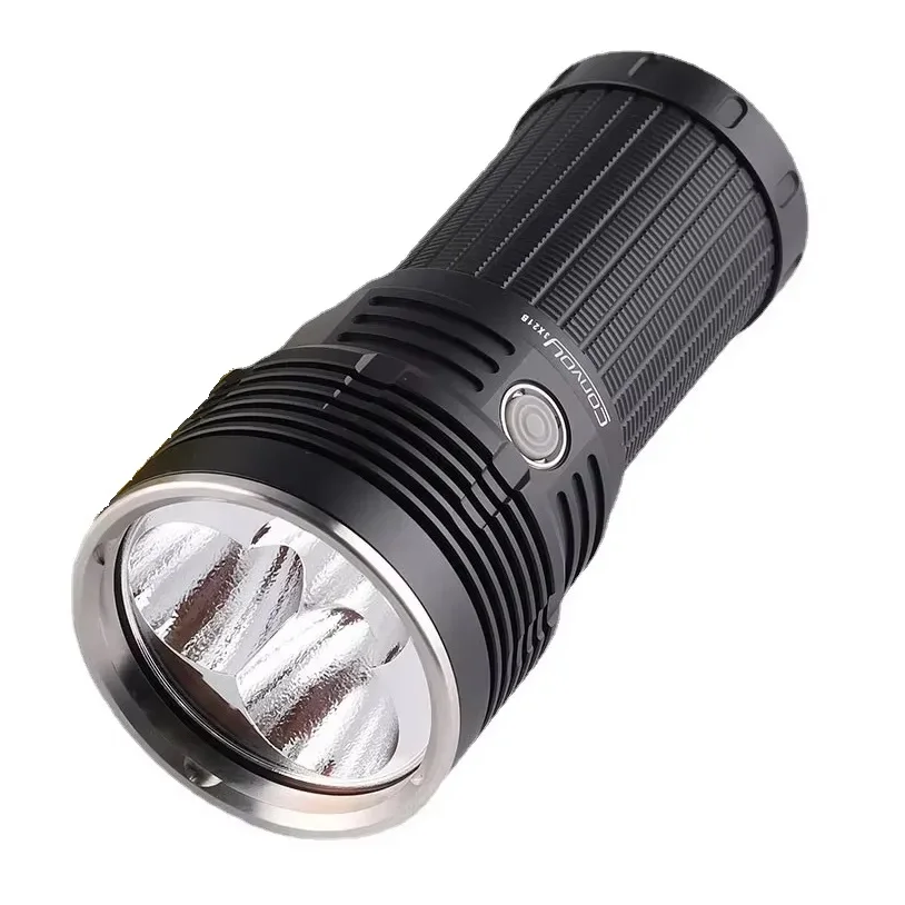 

Convoy Rechargeable LED Flashlight Floodlight 12000 Lumens 3*XHP70.3 HI 21700 Powerful Torch Light for Rescue Search Camping