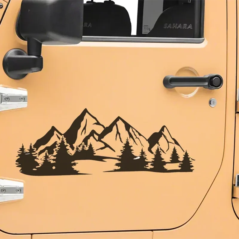 Mountain Range Nature for Car Sticker Decoration Window Bumper Outdoor Stickers Exterior Accessories Waterproof Vinyl Decals