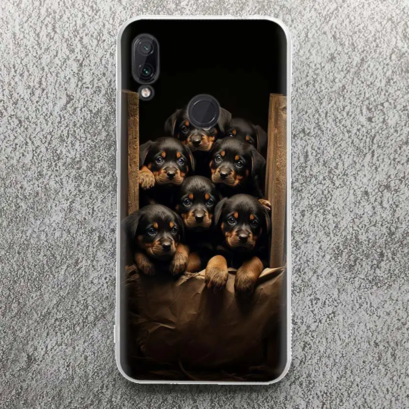 Rottweiler Dog Rottie Phone Case For Xiaomi Redmi 9 9A 9C 9T 10 10A 10C 12 12C 8 8A 7 7A 6 6A S2 K20 K40 Pro Soft Silicone Cover