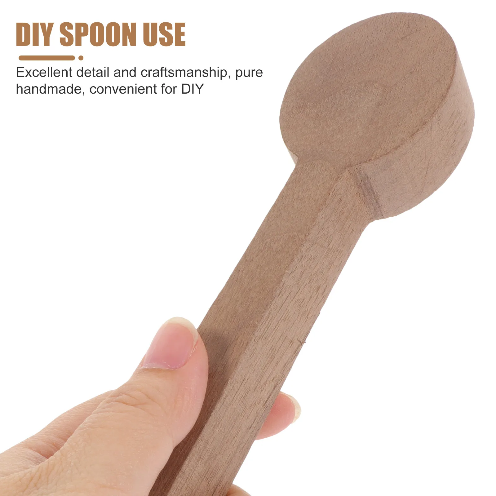 

4 Pcs Unfinished Wooden Spoon Kits for DIY H made Carving Measuring Mold Condiment Craft Supplies Sewing Tools Accessories
